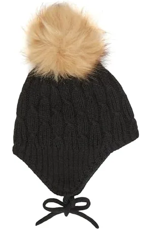 NAME IT Baby-Jungen NBMWRILLA Wool Knit HAT XXIII Hut, Black, 45/47