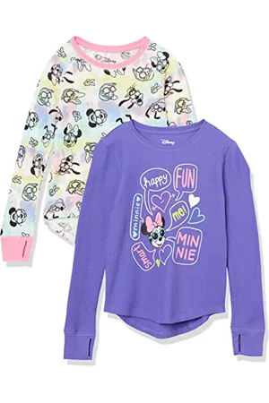 Amazon Disney | Marvel | Star Wars | Frozen Mädchen Langärmelige Thermo-T-Shirts, 2er-Pack, , 3 Jahre