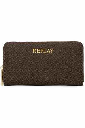 Replay Damen Portemonnaie mit -Print, Braun (Brown Cocoa + Black 1583), Onesize