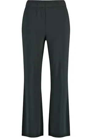 Samoon Damen Weite Hose aus feinem Slinky-Jersey unifarben reguläre Länge Black 44