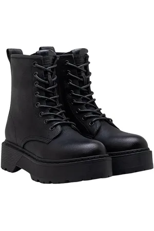 Replay Damen Mid Boot Stiefel Chunky, Schwarz (Black 003), 39