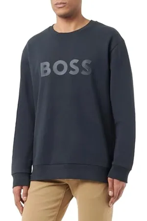 HUGO BOSS BOSS Herren Salbo Sweatshirt, Dark Blue402, L EU
