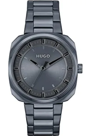 HUGO BOSS Analog Quarzuhr für Herren Kollektion #Shrill mit Blaues Edelstahlarmband - 1530310
