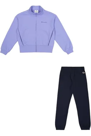 Champion Mädchen Legacy Girl-Full Zip Sweatsuit Elastic Cuff Trainingsanzug, , 11-12 Jahre