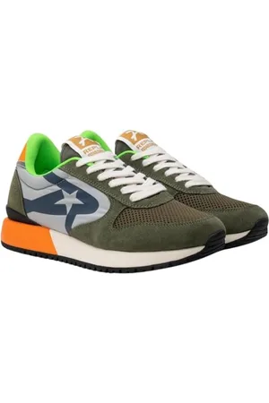 Replay Herren Sneaker Low Top, Mehrfarbig (Green Orange 1526), 43