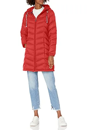 Tommy Hilfiger Damen Long Down Puffer Jacket Daunenmantel, , S