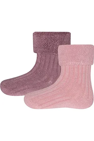 Ewers 2er-Pack Babysöckchen - Socken mit Rippstruktur für Kinder, Kleinkinder und Babys - Bio-Baumwolle, GOTS zertifiziert, MADE IN EUROPE, , Größe 23-26