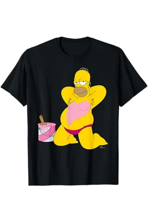 The Simpsons Homer Simpson Big Pink Heart Valentine’s Day T-Shirt