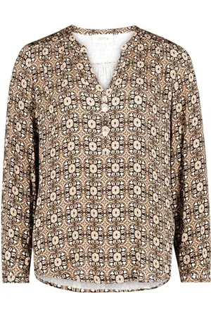 Cartoon Damen Casual-Bluse mit Muster ,38
