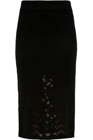 QS by s.Oliver Midi Rock mit Strickmuster