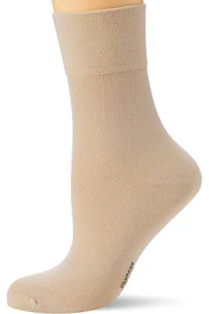Nur Die Feine Baumwolle Socken einfarbig mit Komfortbund ohne drückende Naht besonders weich Damen