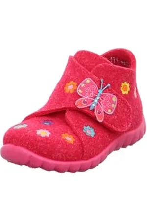 Superfit Mädchen Happy_8-00291 Hausschuh, Pink Kombi 6400, 28 EU
