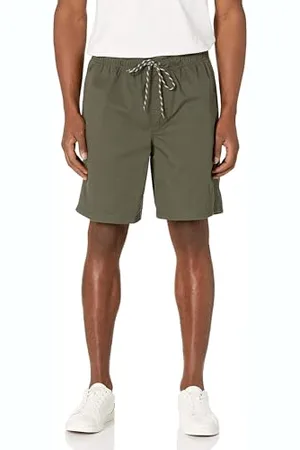 Amazon Herren Walkshorts Schrittlänge 20 cm lockere Passform mit Kordelzug (in Übergröße erhältlich), , S