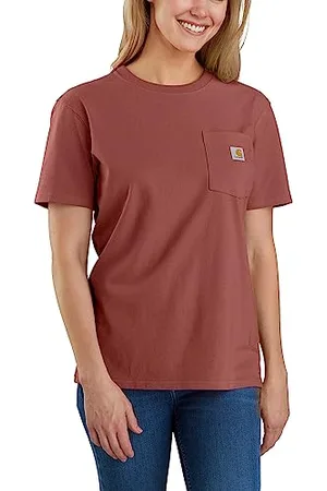 Carhartt Loose Fit Schwergewicht Kurzarm-T-Shirt K87 Pocket Damen XL
