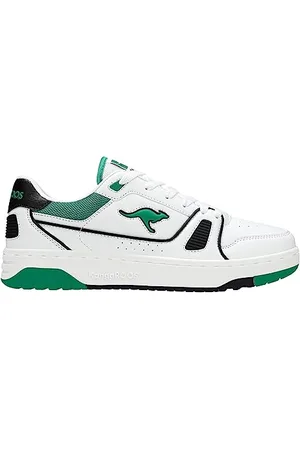 KangaROOS Unisex K-Draft Center Sneaker, White/Green, 42 EU