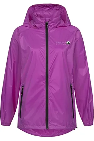 DEPROC-Active Deproc Active Leichte Damen Regenjacke mit Kapuze Wasserdicht Wetterfest Windbreaker Übergangsjacke ROBSON WOMEN