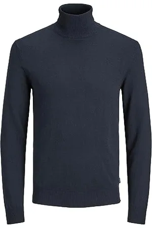 JACK & JONES JACK&JONES Essentials Mens Navy Blazer Knit High Neck