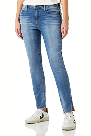 True Religion Damen Halle Triangle Jeans, Blue, Regular