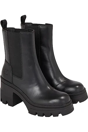 Calvin Klein Damen Chelsea klobigem Absatz Mittelhoher Stiefel, 3 x Schwarz, 40 EU