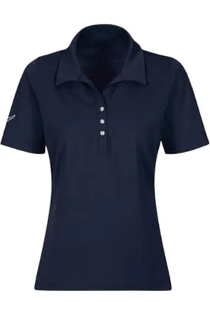 Trigema Damen 537611 Poloshirt, Blau ( 046), Medium
