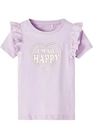 NAME IT Mädchen NMFHILDA SS TOP Box T-Shirt, , 110