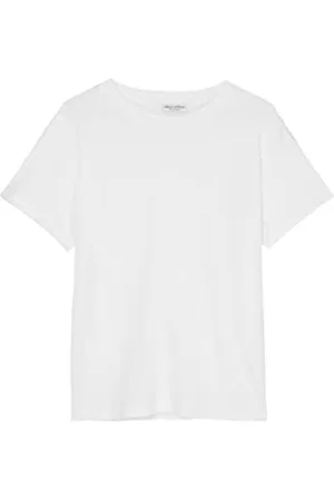 Marc O’ Polo Damen B01210051117 T-Shirt Mit Dezentem Print, Supersoftes Oberteil Aus Bio Baumwolle, Kurzarmshirt Für Frauen, , XS EU