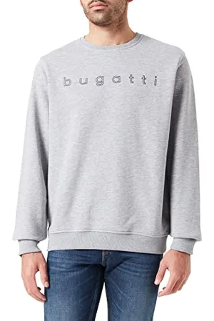 Bugatti Herren Sweatshirt Rundhals Respect Nature Pullover aus Organic Cotton Modern Fit
