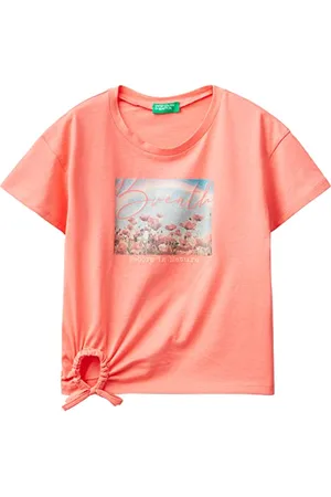 Benetton Mädchen T 3096C10B4 Kurzarm Shirt, , S