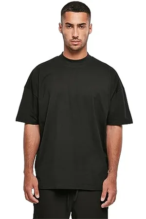 Build Your Brand Herren BY230-Oversized Mock Neck Tee T-Shirt, Black, M