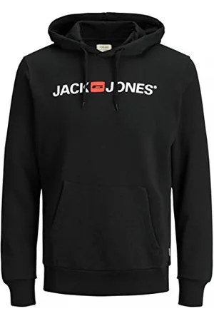 JACK & JONES Herren Kapuzenpullover ( (Corp 054 Black-White, XXL))