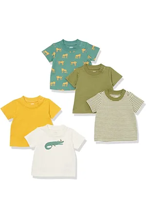 Amazon Unisex Baby Kurzärmeliges T-Shirt, 5er-Pack, , Frühchen