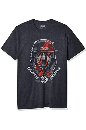 STAR WARS Herren Rogue One Death Trooper Squad Helmet Graphic T-Shirt, , Mittel