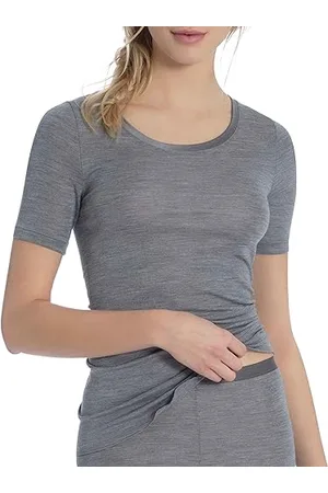 Calida True Confidence T-Shirt Damen, aus Wolle-Seide, Feinripp, temperaturausgleichend und geruchsneutralisierend