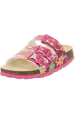 Superfit Fussbettpantoffel Pantoffeln, Pink/Mehrfarbig 5610, 39 EU Weit