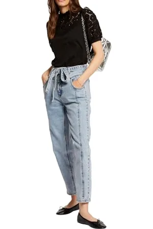 Morgan Besticktes Kurzarm-T-Shirt L