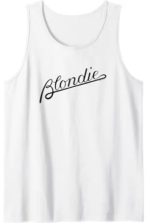 Blond Amsterdam Script Logo Vintage Band Tank Top