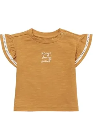 Noppies Baby Baby-Mädchen Girls Tee North Oaks Short Sleeve Chest T-Shirt, Apple Cinnamon-P005, 56