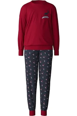 Calida Family & Friends Bündchen-Pyjama Kinder, aus 100% Bio-Baumwolle, mit weichen Rippbündchen an den Abschlüssen