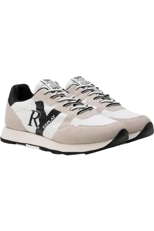 Replay Herren Sneaker mit Logo, Weiß (White Black 062), 46