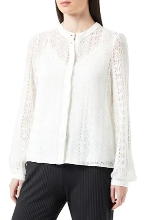 Pieces® Damen Pcjia Ls Lace Shirt, , L