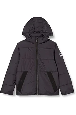 TOM TAILOR Jungen Kinder Winterjacke mit Kapuze 1033348, Grau, 152