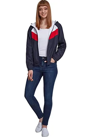 Urban classics Damen Ladies 3-Tone Windbreaker Jacke, Mehrfarbig ( 01243), Large (Herstellergröße: L)
