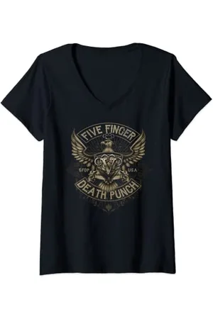 Five Finger Death Punch 5FDP - USA Eagle T-Shirt mit V-Ausschnitt
