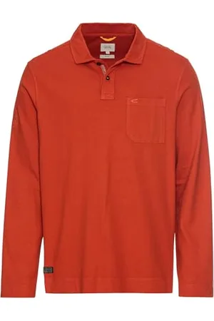 Camel Active Herren Langarm Poloshirt aus zertifiziertem Organic Cotton Menswear-L