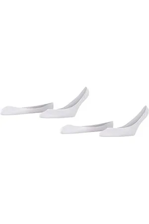ESPRIT Damen Füßlinge Basic 2-Pack W IN Baumwolle unsichtbar einfarbig 2 Paar, , 35-38