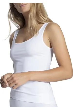 Calida Natural Comfort Tank Top Damen, mit Rundhals-Ausschnitt