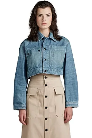 G-Star RAW Damen Cropped Denim Jacke