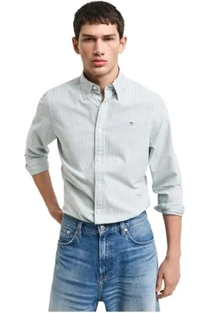 GANT Herren Slim Oxford Banker Stripe Shirt Hemd, , XXL