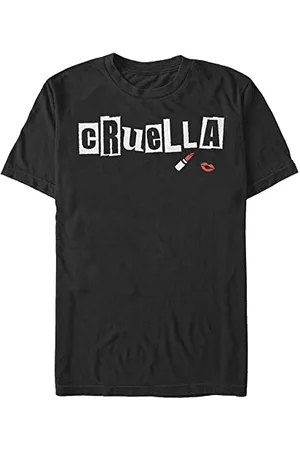 Disney Unisex Dnca Cruella Name Organic Short Sleeve T-shirt T-Shirt, , L