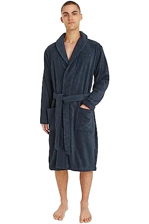 Tommy Hilfiger Herren Bademantel aus Baumwolle, , XL